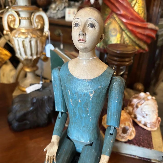 1950s Lacquered Wood Italian Articulated Mannequin For Sale - Image 13 of 13