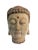 Lg Asian Carved Wood Gautama Buddha Head For Sale - Image 10 of 10