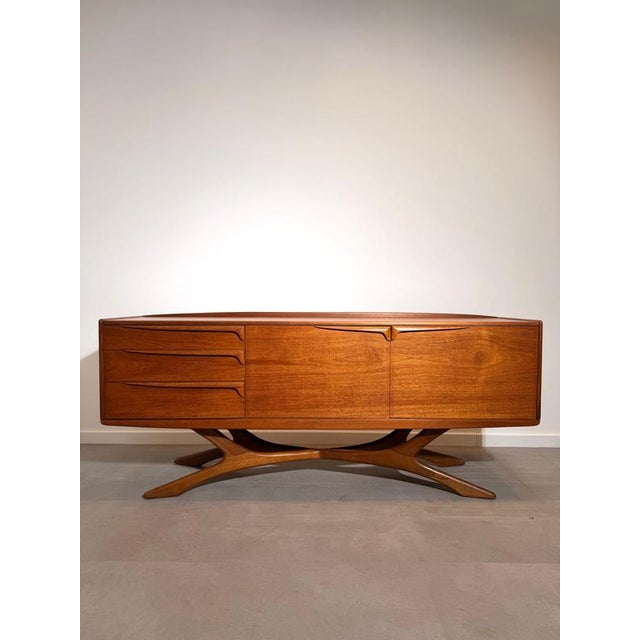 Vintage Beithcraft Teak Sideboard by Val Rossi For Sale - Image 9 of 9