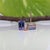 Metal Aaa Tanzanite Solitaire Studs, Emerald Cut 7x5mm - Fine Solid 14k Gold, Pair For Sale - Image 7 of 8