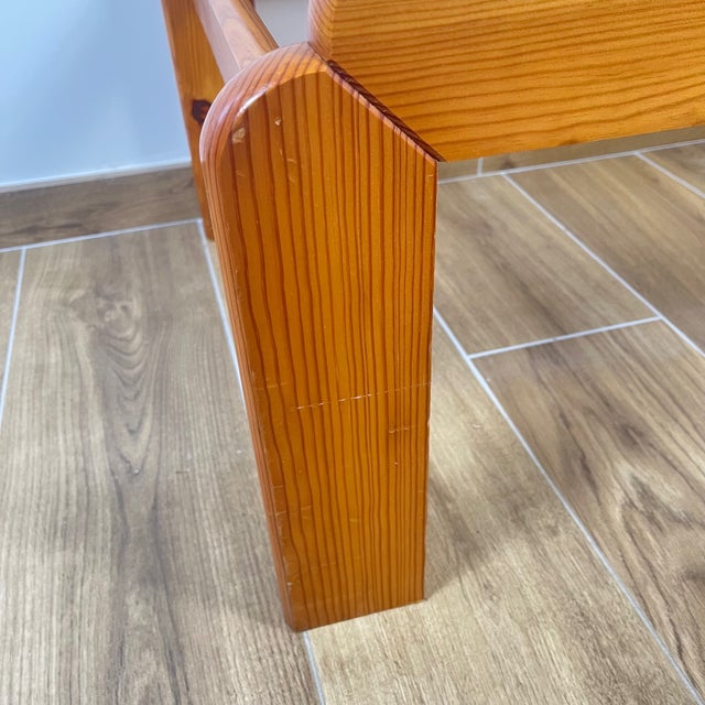 Coffee Table in Pine with Smoked Glass Top, 1970s For Sale - Image 14 of 18