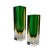 Set of 2 Sommerso glass vases from Murano, Italy. Designed by Flavio Poli for Alessandro Mandruzaato. Both in perfect...