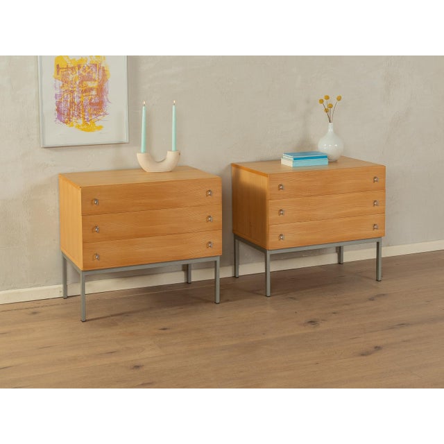 Mid-Century Modern Bedside Tables, 1960s, Set of 2 For Sale - Image 3 of 7