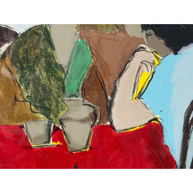 Itzchak Isaac Tarkay, Fauvism, Cafe Scene, Signed and Numbered Serigraph, 20th C. For Sale In New York - Image 6 of 10