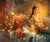 Double Entendre 2 by Christopher Clark | Oil Painting of a woman amidst a cityscape at night For Sale
