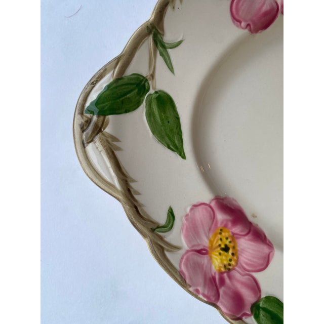 1960s Franciscan Desert Rose Oval Serving Platter Vintage California Pottery For Sale - Image 5 of 6