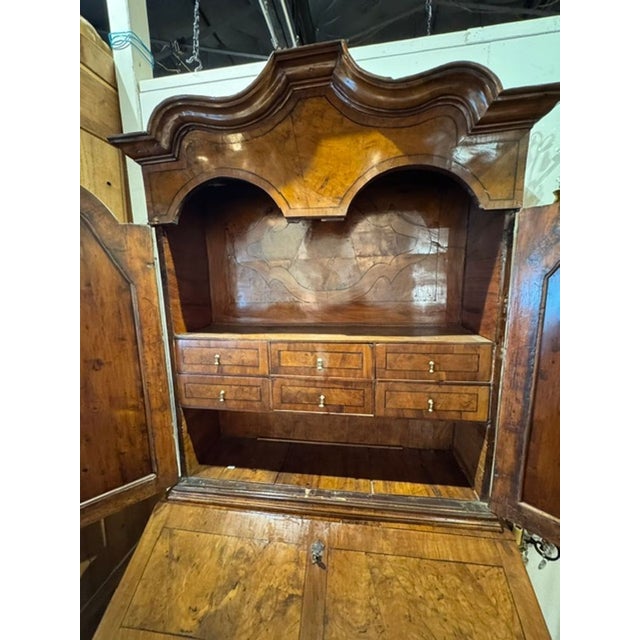 Brown Italian Walnut Secretary For Sale - Image 8 of 10