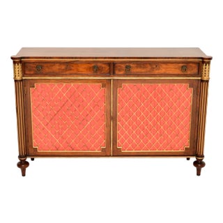 Regency Style Grill Front Sideboard, 1930s For Sale
