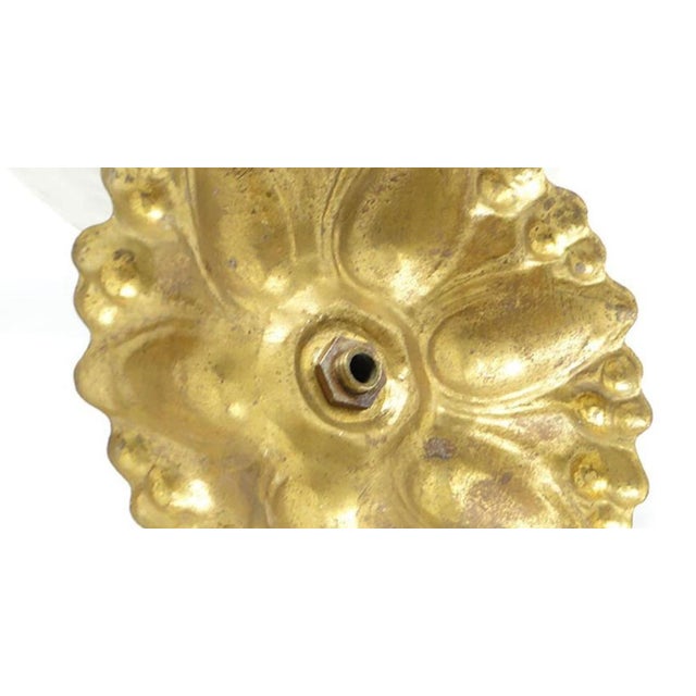 Vintage Brass and Glass Sconces, 1930s, Set of 2 For Sale - Image 4 of 6