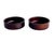 Offered is a pair of vintage hand turned Brazilian Rosewood catchall/trinket bowls. They have a subtle matte sheen, a...