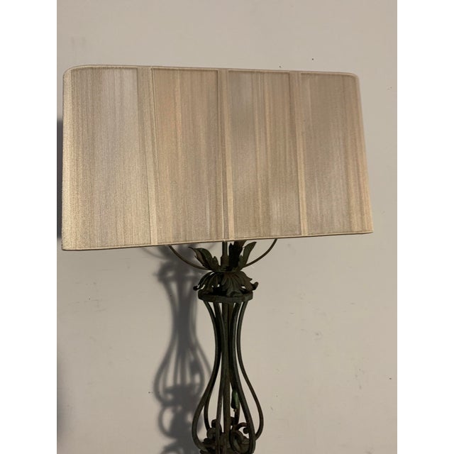 Antique Wrought Iron Floor Lamp, 1890s For Sale - Image 17 of 18