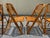 Vintage Set of 8 Tiger Bamboo Folding Side Chairs, Bohemian Chic from the Mid-Century Modern Period in British Colonial...