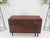 Solid Walnut Board Antique Drop Leaf Dining Center Console Table Clean For Sale - Image 6 of 12