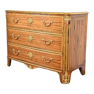 Baker Furniture French Regency Louis XVI Rosewood Chest of Drawers With Mounted Bronze Ormolu