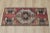 Rustic 1970s Turkish Vintage Hand Knotted Red Oushak Doormat Rug For Sale - Image 3 of 10