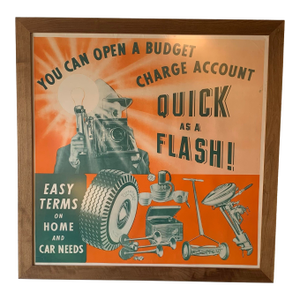 Mid 20th Century Vintage Framed Advertisement Art