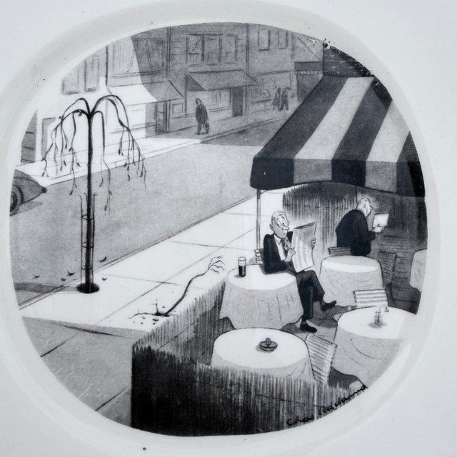 Set of 6 Vintage Chas Addams Cartoon Plates by Milbern, New York For Sale - Image 13 of 18