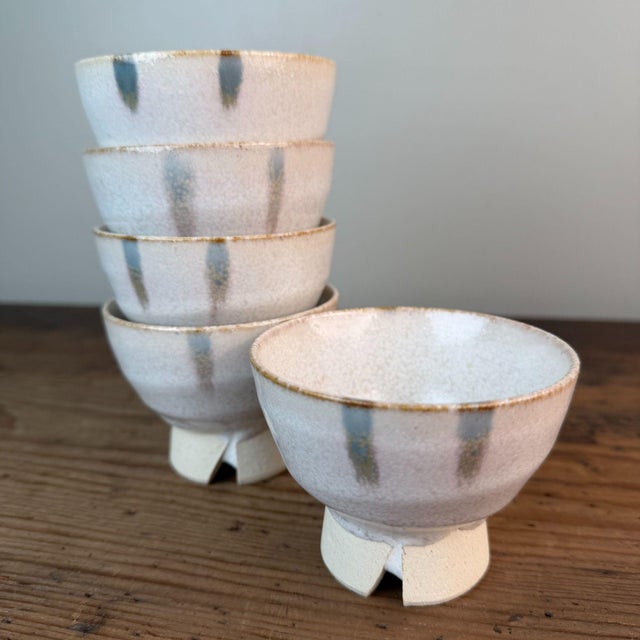 Japanese Kumidashi Tea Cups with Tomobako, 1970s, Set of 5 For Sale - Image 10 of 18