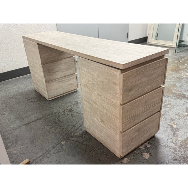 Wood Restoration Hardware Teen Grier Storage Desk For Sale - Image 7 of 12