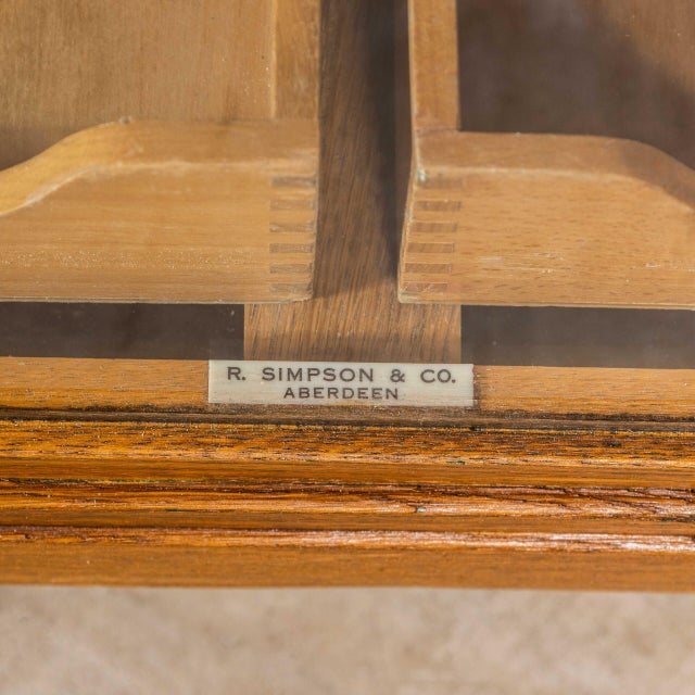 English Oak Haberdashery Cabinet, 1950s For Sale - Image 10 of 13