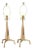 Brutalist Tripod Table Lamps - A Pair For Sale
