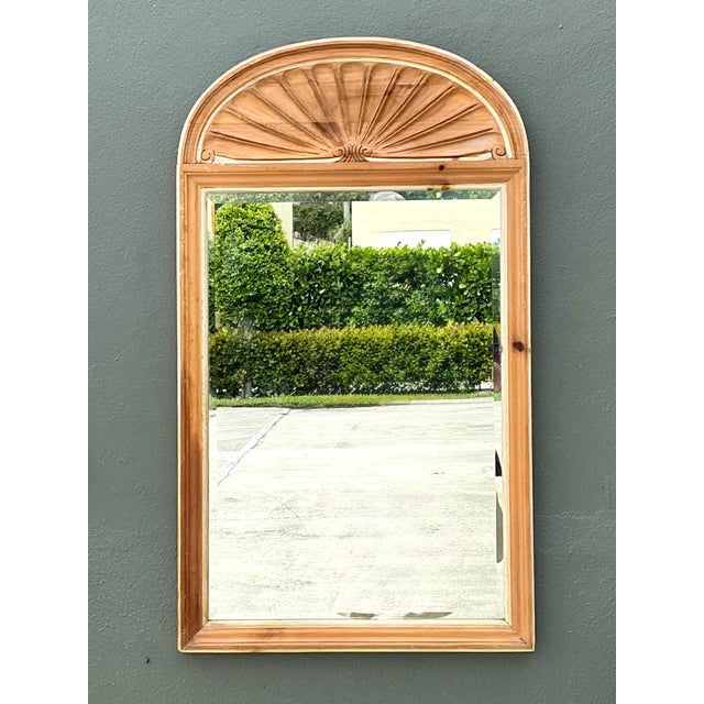 Vintage Pulaski Arched Wood Frame Mirror For Sale - Image 15 of 16