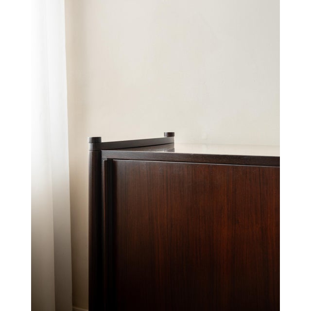 Rosewood Archimede Sideboard by Hirozi Fukuoh for Gavina, 1960s For Sale - Image 10 of 18
