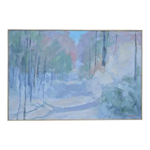 Winter Wonderland, by Stephen Remick. Contemporary Loose and Airy Acrylic Landscape Painting,