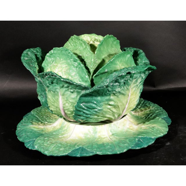 French Mid 19th Century Agate Saltglaze Stoneware Large Model of Seated Cat For Sale - Image 3 of 18