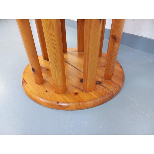 Vintage Scandinavian Round Dining Table in the style of Rainer Daumiller, 1960s For Sale - Image 6 of 18