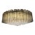 Contemporary Clear and Fumè “Tronchi” Murano Glass Chandelier in Venini Style For Sale