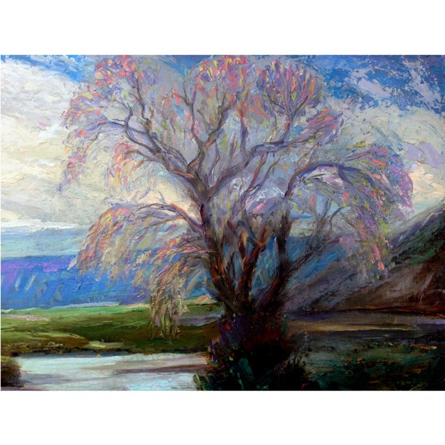 Post War American Impressionist Southwest Landscape "Taos Splendor" by Walter A. Bailey For Sale - Image 10 of 16