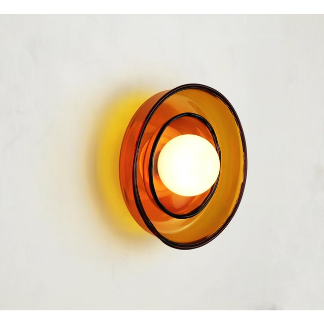 Not Yet Made - Made To Order Dual-Shade Glass Wall Lamp by Naama Hofman For Sale - Image 5 of 5
