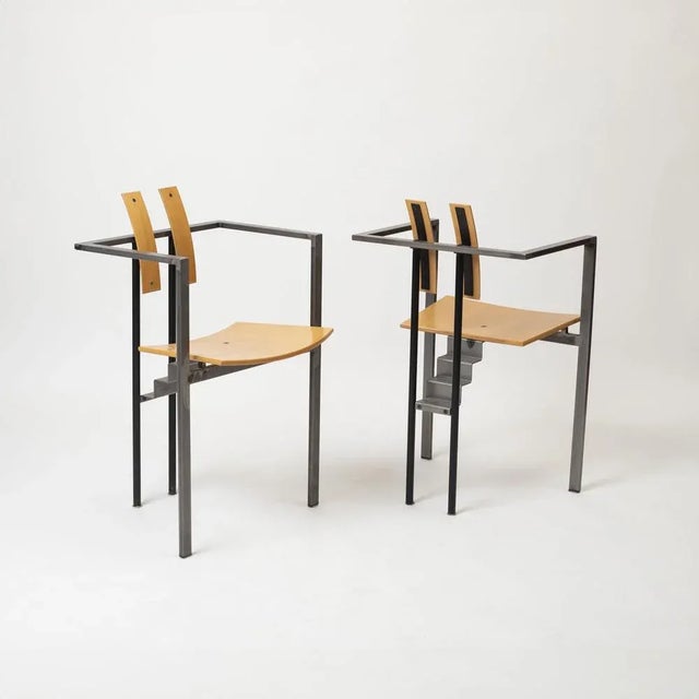 Black Postmodern KFF Trix Chair by Karl-Friedrich Förster, Germany, 1980s For Sale - Image 8 of 9
