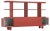 Modern Red and White Wooden Sideboard by Jaime Hayon For Sale