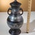 Early 20th Century Antique Bronze Champleve Vase as Table Lamp With Peacock Finial For Sale - Image 4 of 12