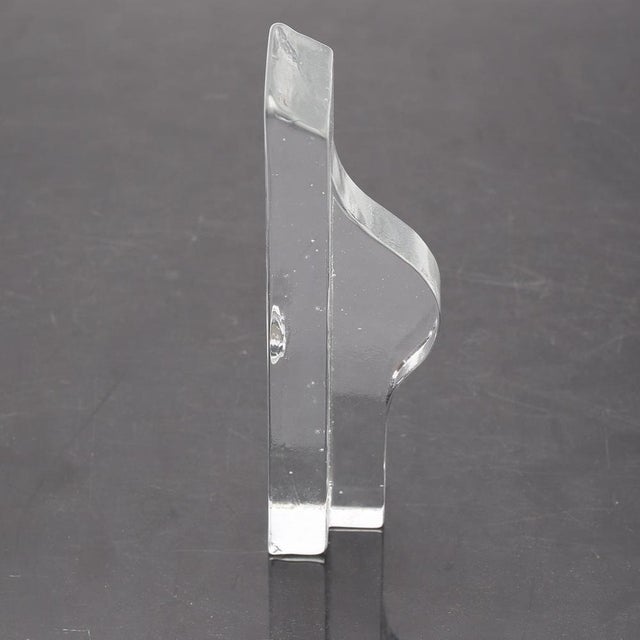 1960s Scandinavian Modern Glass Sculpture by Bengt Orup for Johansfors Glasbruk, 1960s For Sale - Image 5 of 8