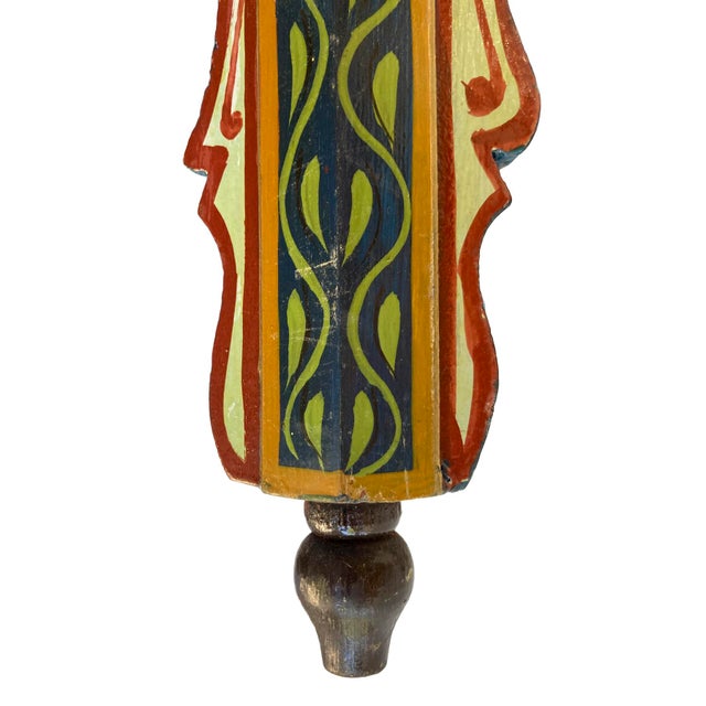 Pair Of Vintage Hand Painted Moroccan Side Tables For Sale - Image 13 of 14