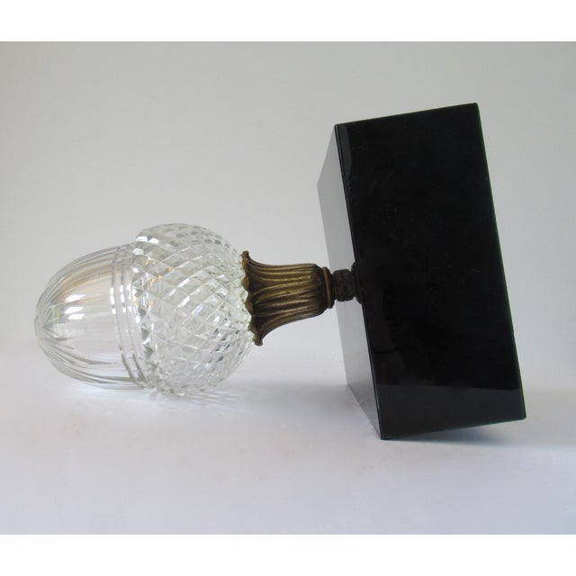 Heirloom Crystal Acorn Newel Post Finial Sculpture | Chairish