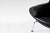 Metal EJ100 Ox Lounge Chair in Black Leather by Hans J. Wegner for Erik Jørgensen, 1980s For Sale - Image 7 of 8