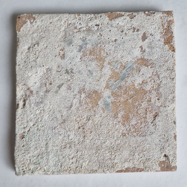 Ceramic Dutch Smoking Satyr Tile from Delft, 1630s For Sale - Image 7 of 8