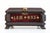 Gorgeous Tramp Art box / Jewelry box marked 1893 and decorated with brass. The box contains multiple guns & pike helmets...