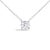 Immerse yourself in the pure elegance of this exquisite 14K white gold pendant necklace, where simplicity meets...
