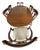 Northern Furniture Co. Vintage Mahogany Double Pedestal Dining Table With 6 Shield-Back Chairs & 4 Leaves For Sale