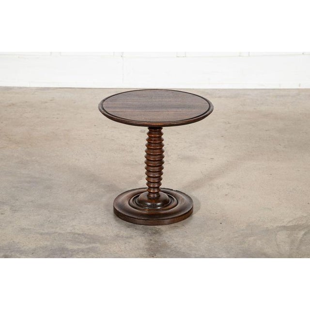 Wood Antique French Bobbin Fruitwood Table, 1880 For Sale - Image 7 of 10