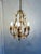French Gilt and Silvered Tole Leaf 5-Light Chandelier, 1960s For Sale - Image 13 of 16