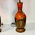 Persimmon 1960s Vintage Boho Chic Glazed Drip Ceramic Table Lamps - A Pair, New Shades. For Sale - Image 8 of 15