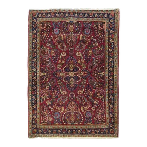 Antique Sarouk Rug 3'4'' x 5'0''