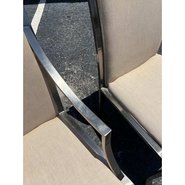 Metal Postmodern Design Institute of America Dining Chairs - Set of 4 For Sale - Image 7 of 9