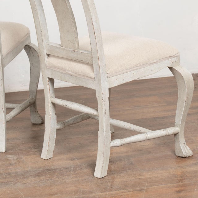 Early 20th Century Set of 10 Swedish Gray Dining Chairs For Sale - Image 12 of 15